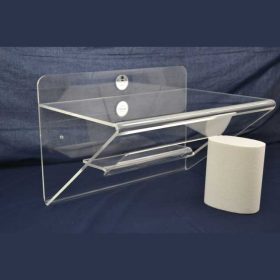 MENSOLE | Ludovic Plexiglass Mensole plexiglass per bagno con reggimensole | Ludovic
